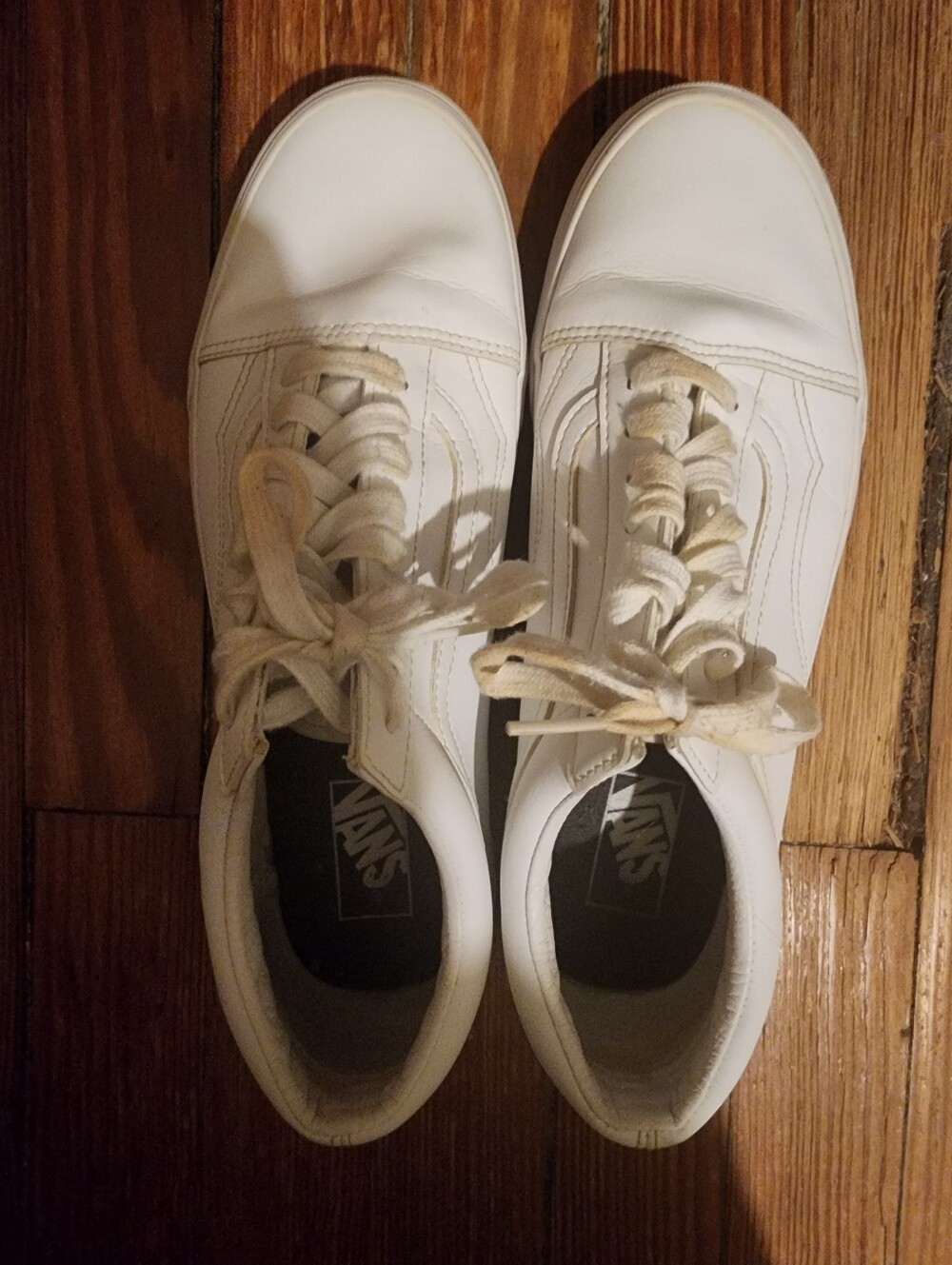 Vand Old Skool White Low Top Men's Sneakers 11